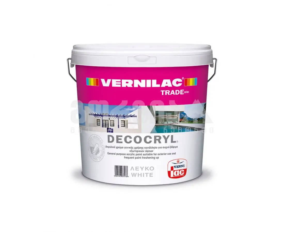 წყალემულსია DECOCRYL No. 42345 9 ლ. — ექსტერიერის საღებავი